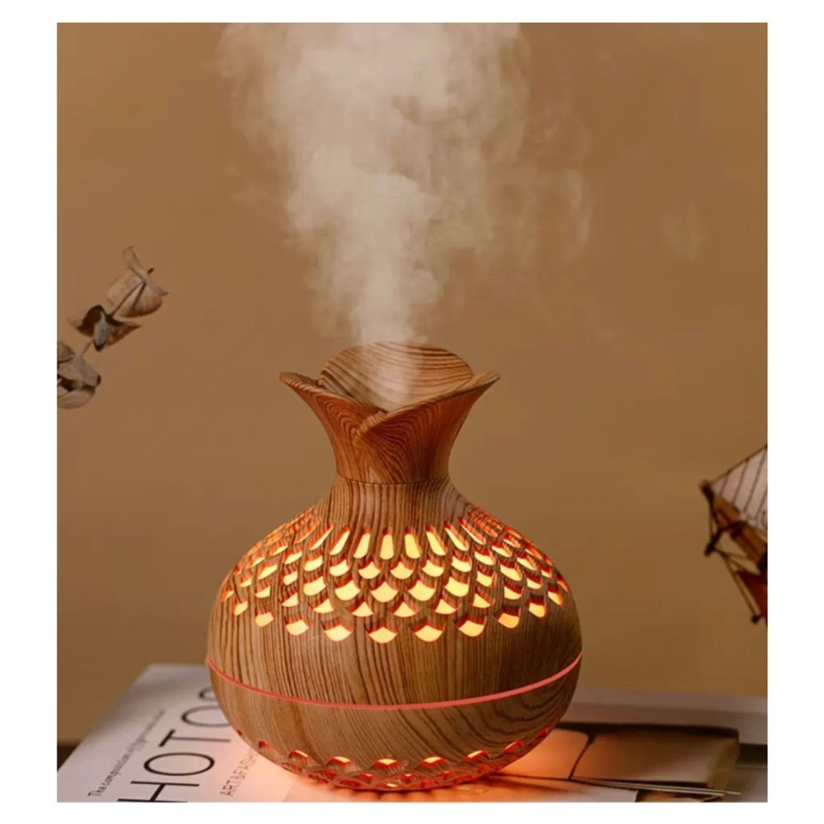 GENERICO - Difusor de aromas tipo jarra madera