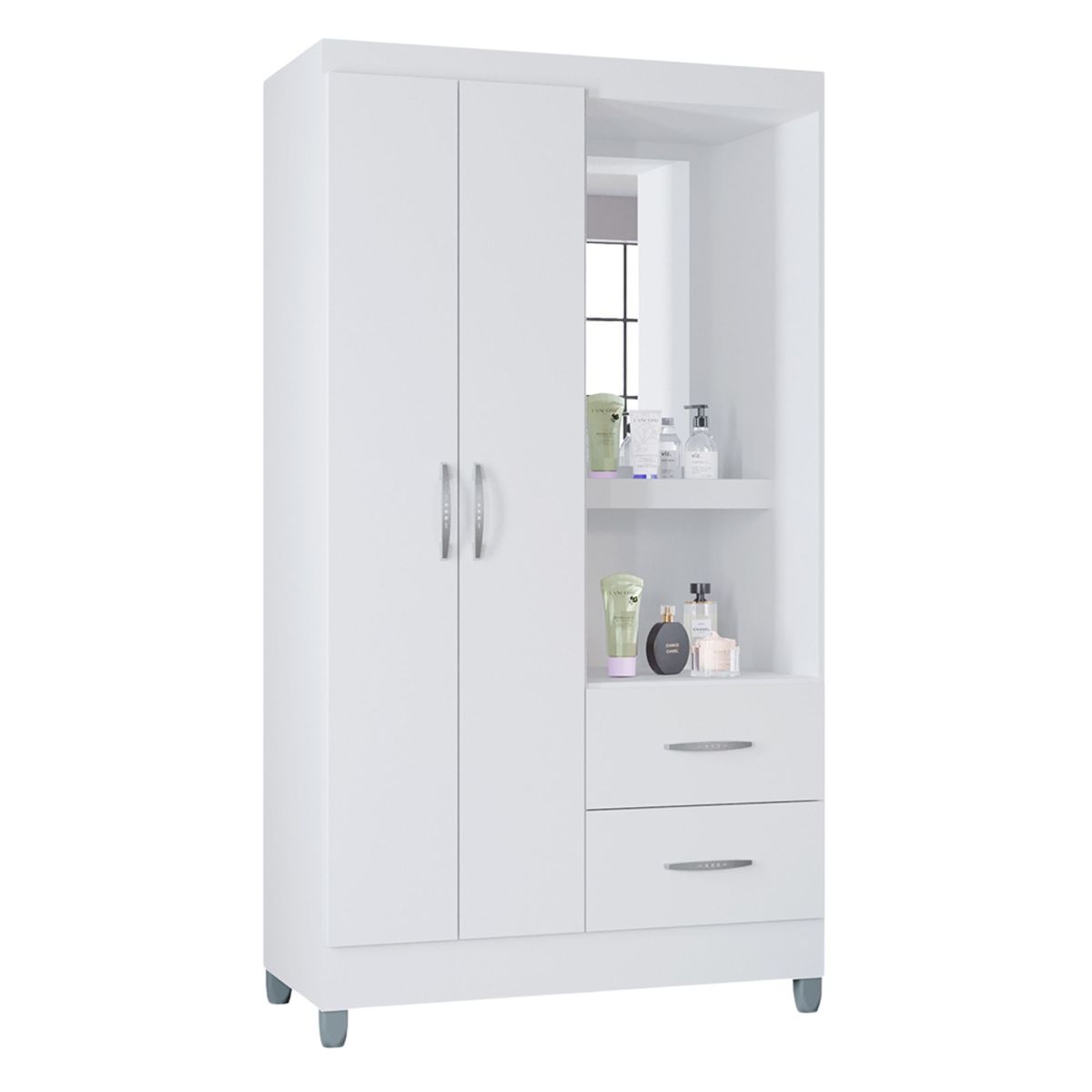 AKIVOY - Closet Cordoba 2 Puertas Color Blanco