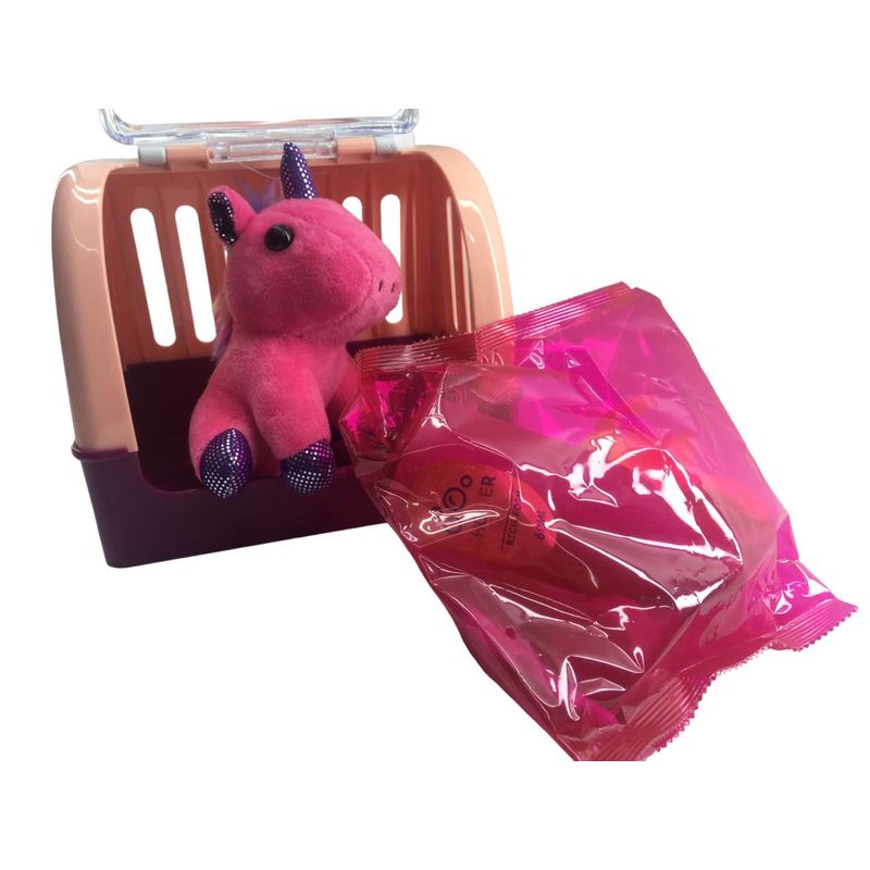 JUGUETERIA EXPRESS - Juguete Mascota Unicornio Peluche Con Guacal Y Accesorios
