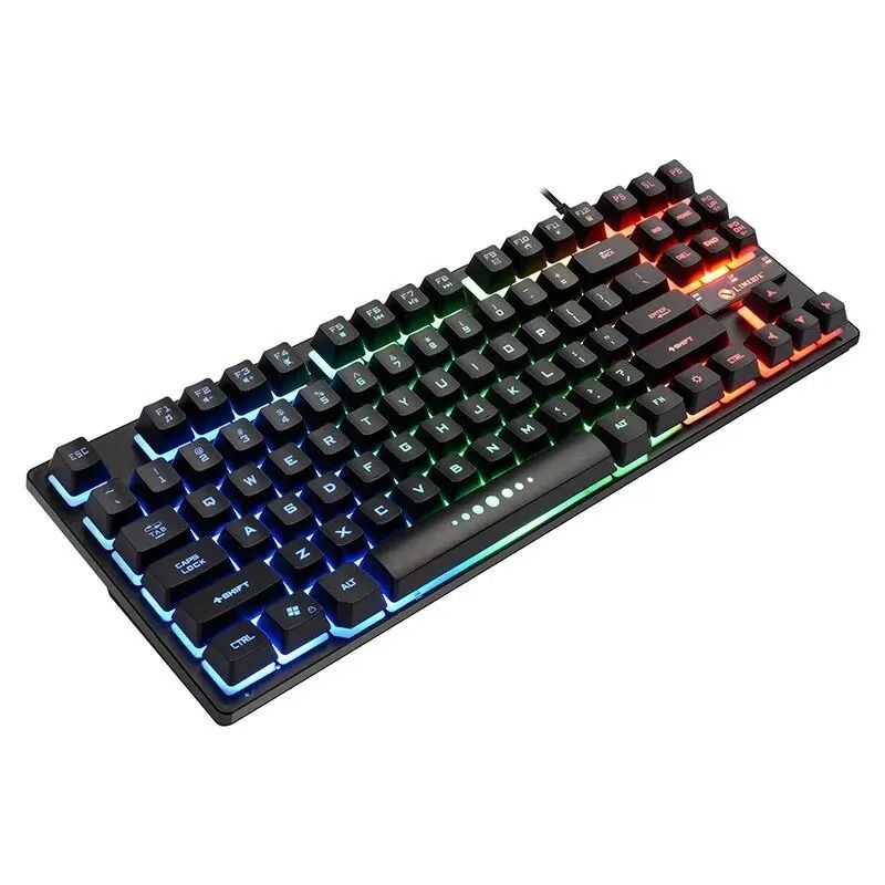 GENERICO - LIMEIDE-Teclado mecánico para Gaming K87 Retroiluminado