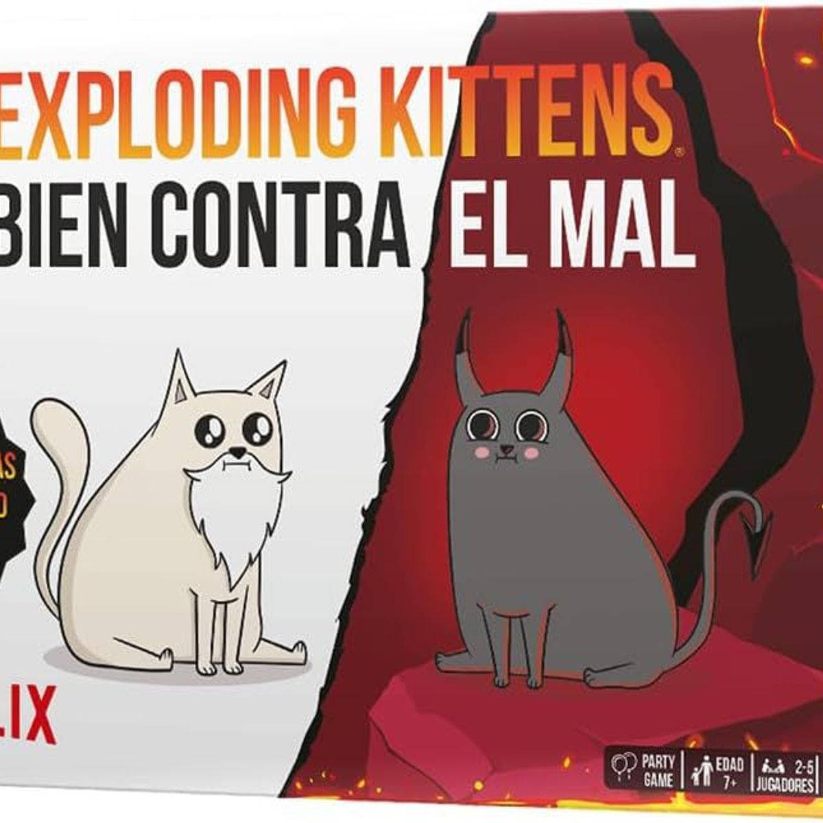 ASMODEE - Juego De Mesa Exploding Kittens El Bien Contra El Mal Cartas