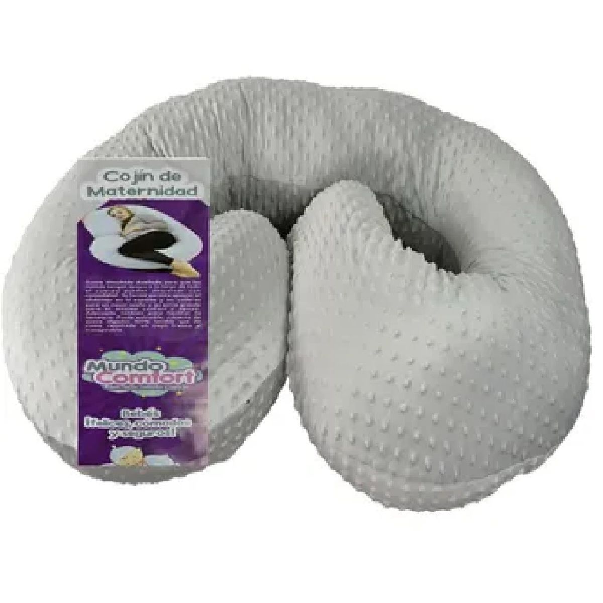 MUNDO BEBE - Ahmohada Cojin Materno Lactancia Bebe Gris