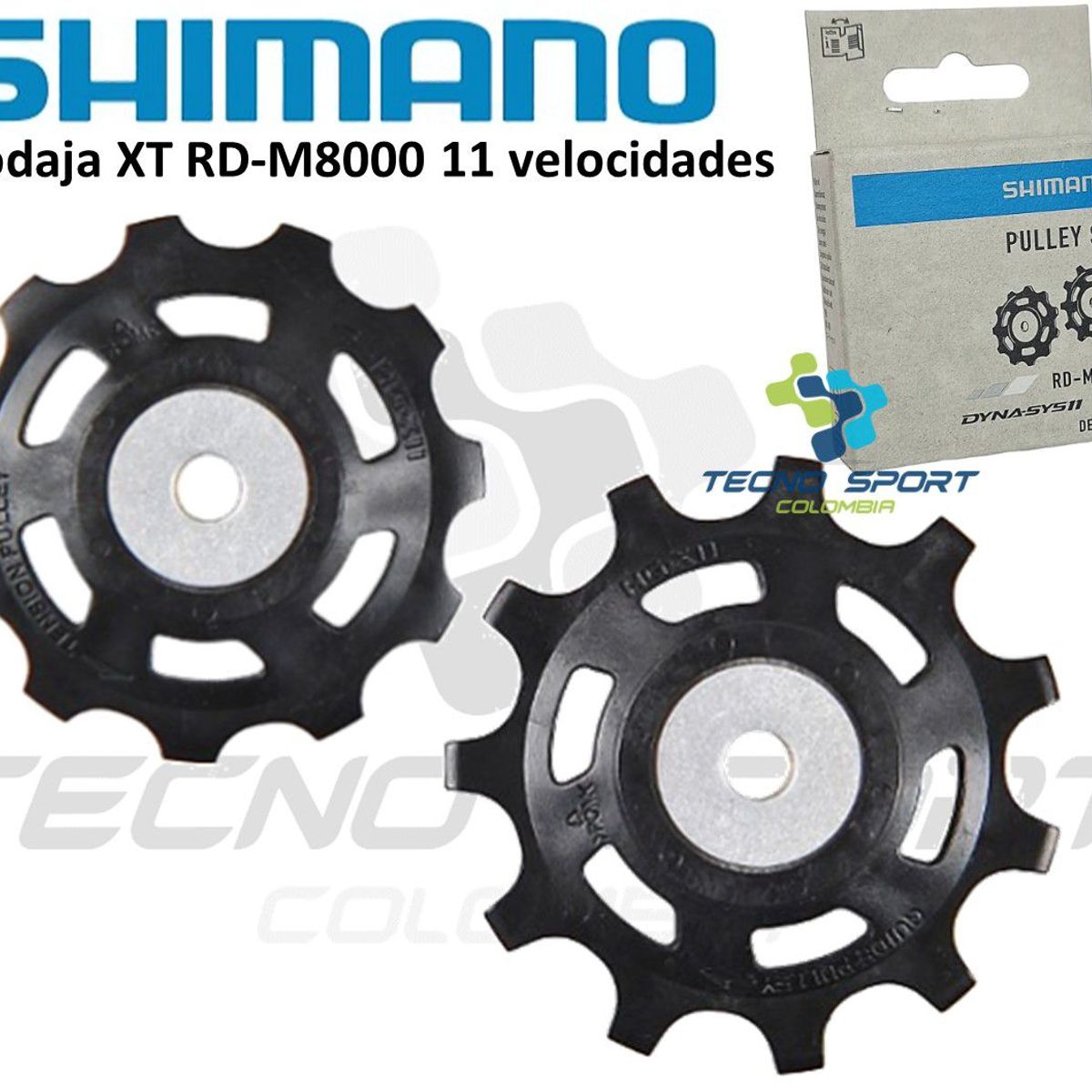 SHIMANO - Rodajas Tensor Shimano Xt Rd M8000 11 Velocidades Desviador
