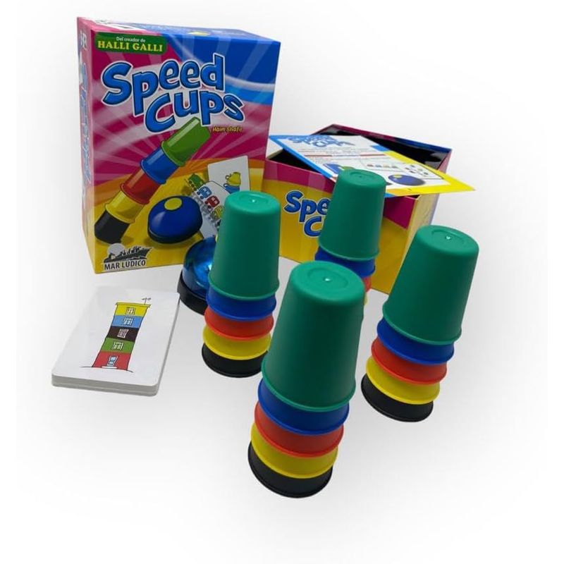 ASMODEE - Juego De Mesa Speed Cups Juego De Rapidez Familiar Niños