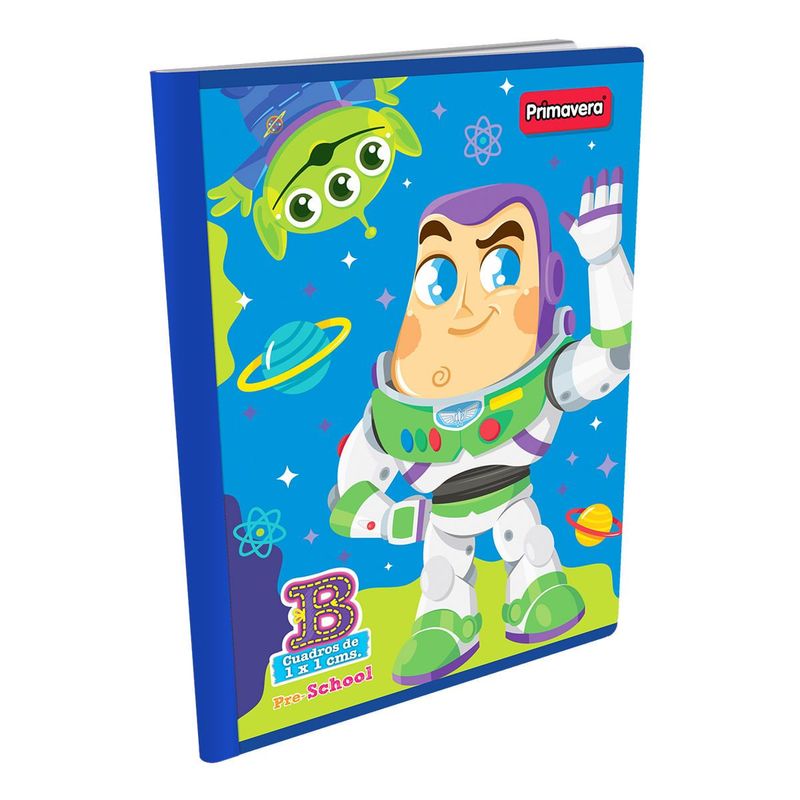 PRIMAVERA - Cuaderno Cosido Pre-School B Toy Story 4 Buzz Lightyear con Marciano
