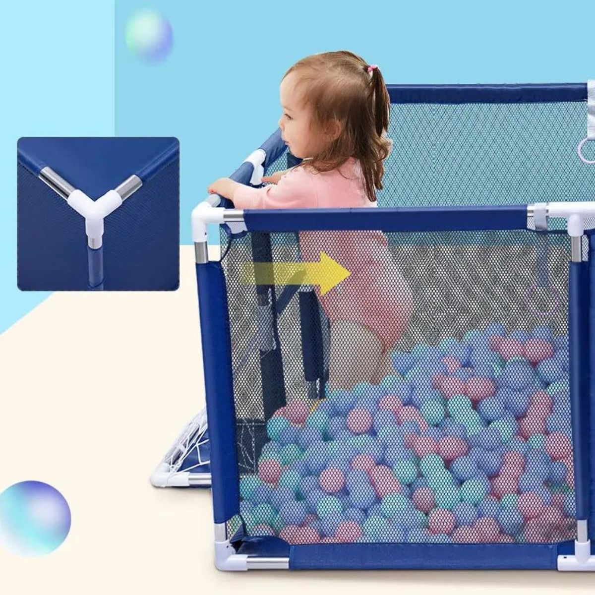 IMPORTADORA MAKA - Parque Infantil Tipo Corral De Malla Para Bebés