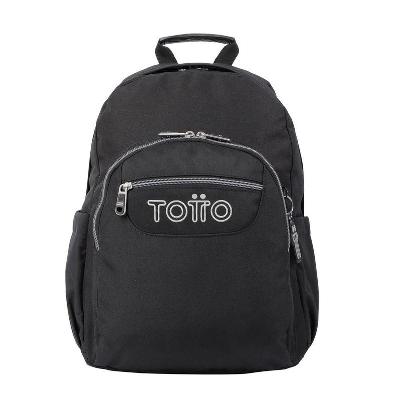 TOTTO - Morral Juvenil Porta PC 14" Acuarela Negro
