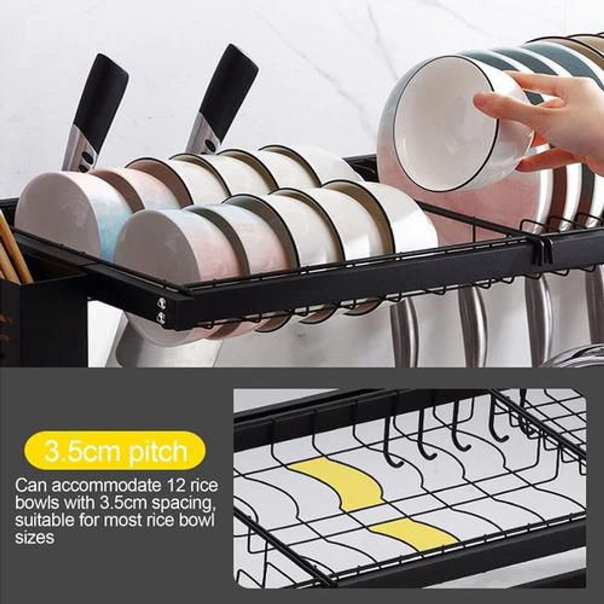 GENERICO - Escurridor Platero Ahorrador De Espacios.---_.