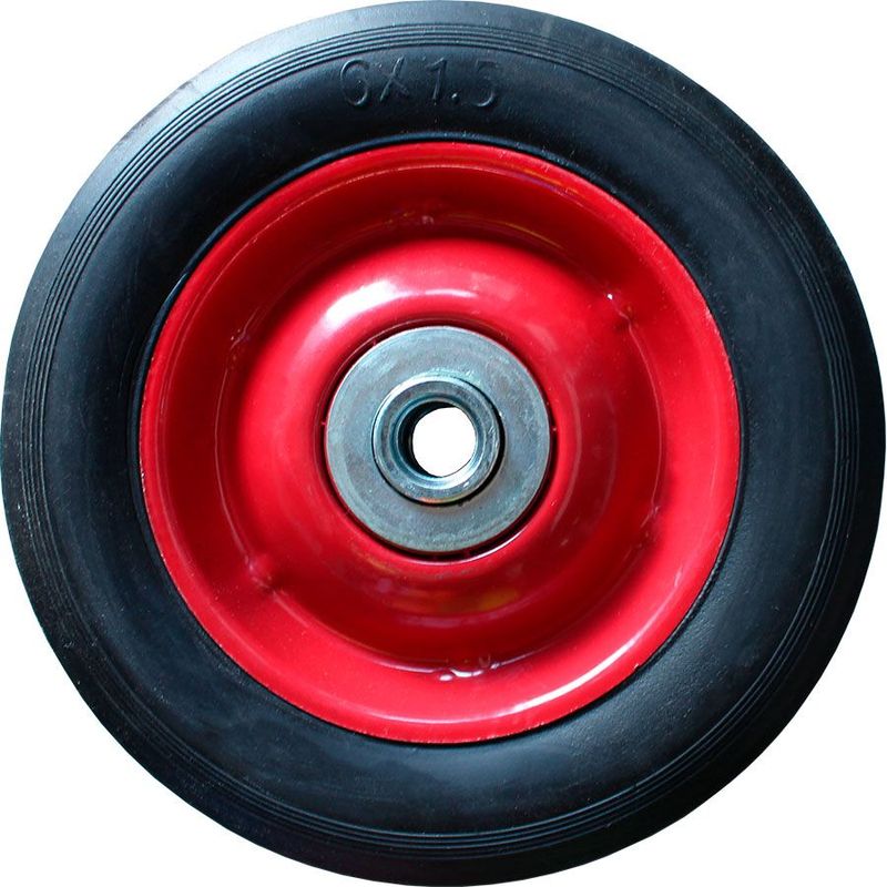 POWER - Llanta  Rueda De Caucho Eje De 12″ Diámetro 6″