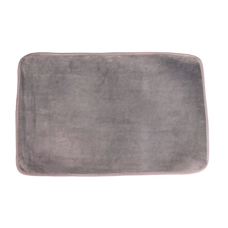 XIONG CHENG - Tapete Alfombra Diseño Gris 60x40cm Antideslizante