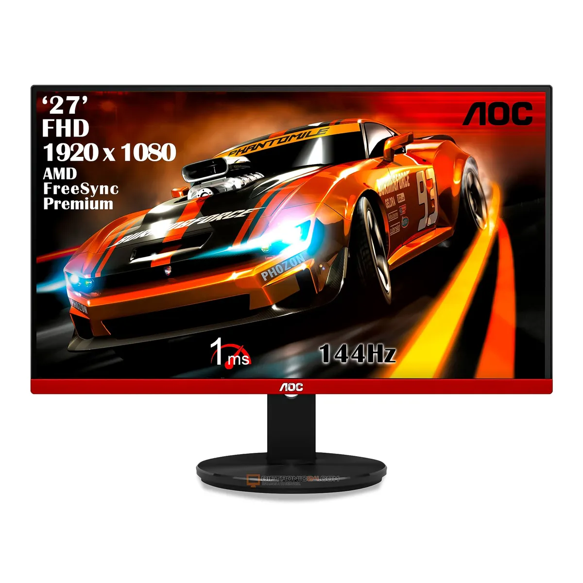 AOC - Monitor 27 Gamer AOC FHD 144Hz Black