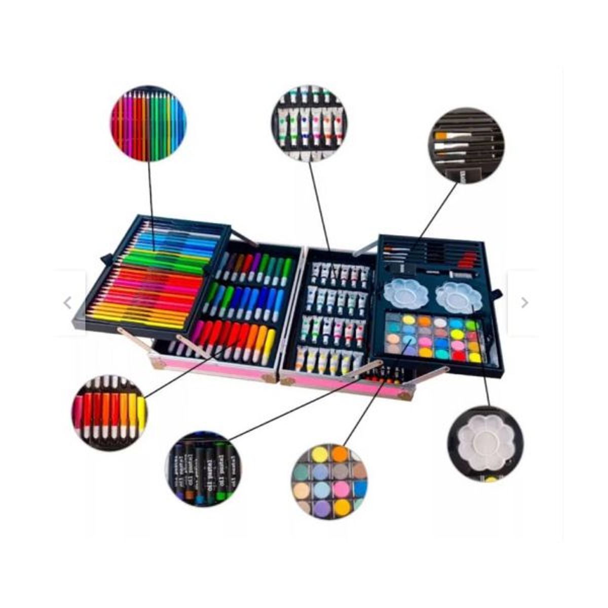 GENERICO - Set De Arte Profesional De 145 Piezas Tipo Maleta Para Niños