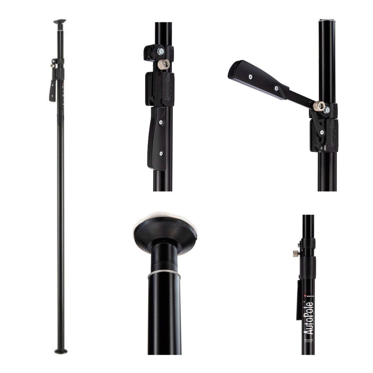 MANFROTTO - Manfrotto Deluxe Autopole 2 (Negro, 2.10-3.7mts)