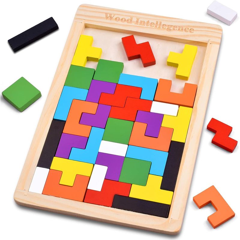 GENERICO - Tangram de Madera Niños Rompecabezas Didactico