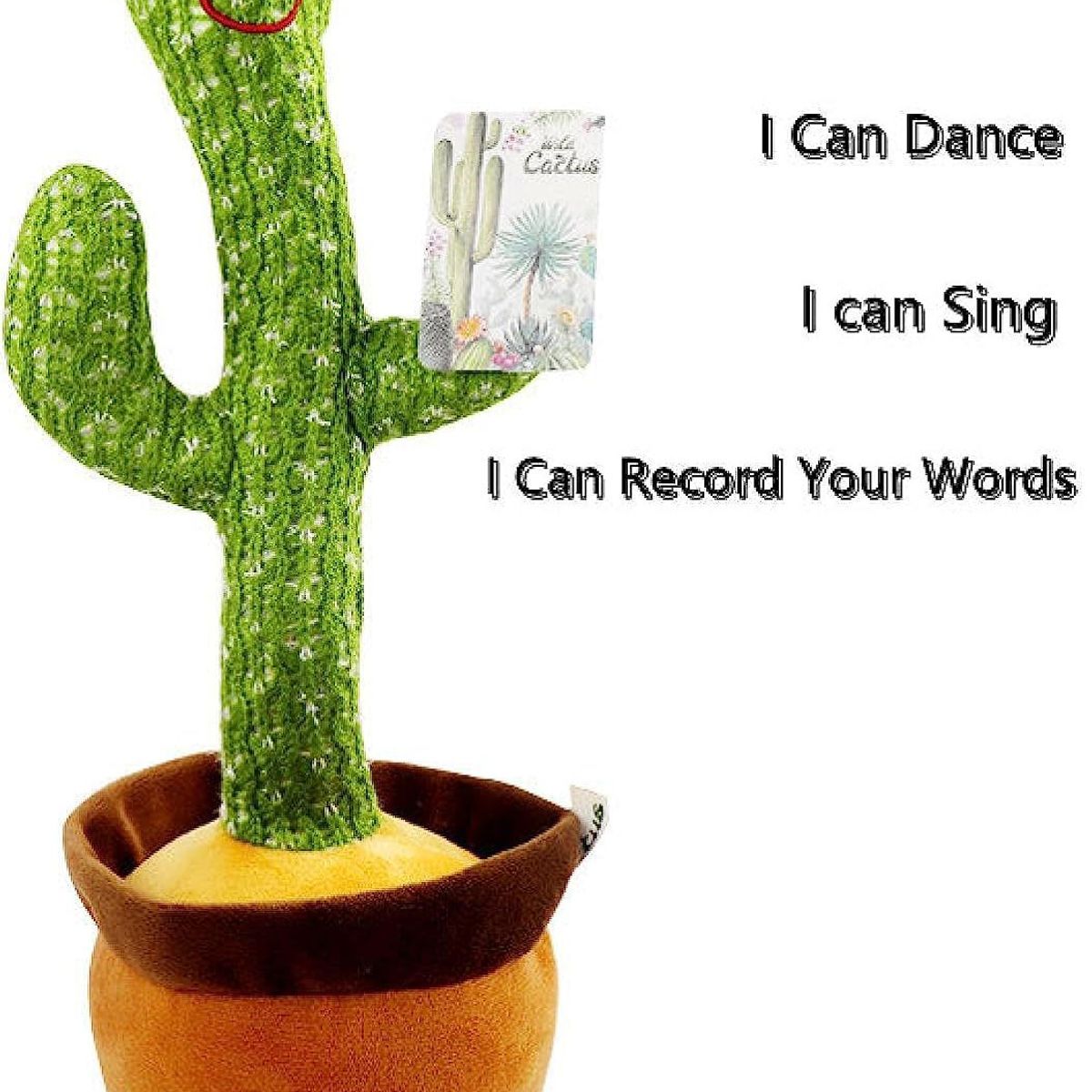 MOBLIHOUSE - Cactus Bailarín Electrónico Niños Canta y Baila