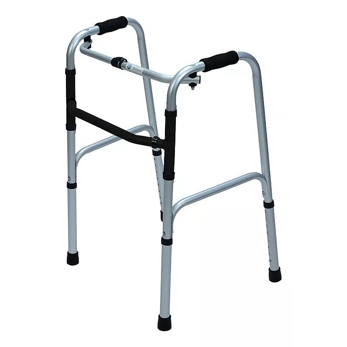 GENERICO - Caminador Ortopédico Doble Función En Aluminio Negro