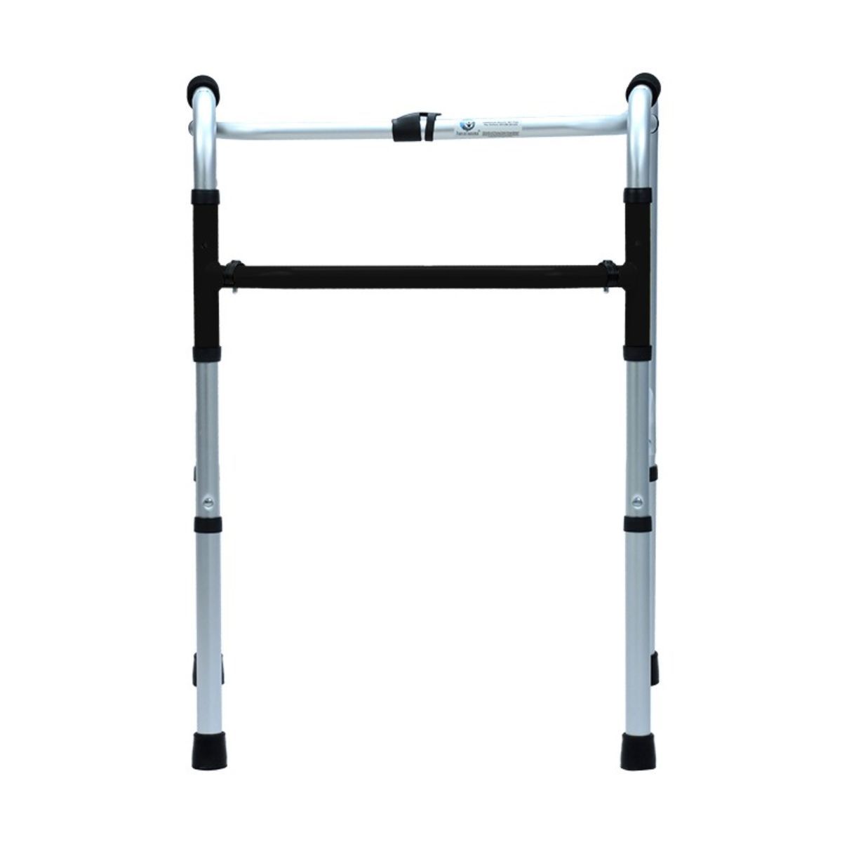 GENERICO - Caminador Ortopédico Doble Función En Aluminio Negro
