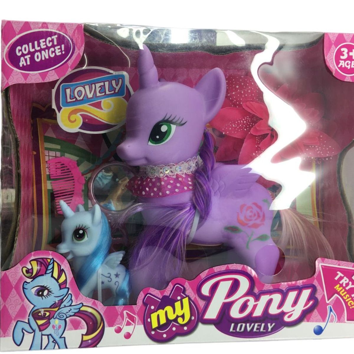 JUGUETERIA EXPRESS - Juguete Pony Luz Y Sonido Con Accesorios