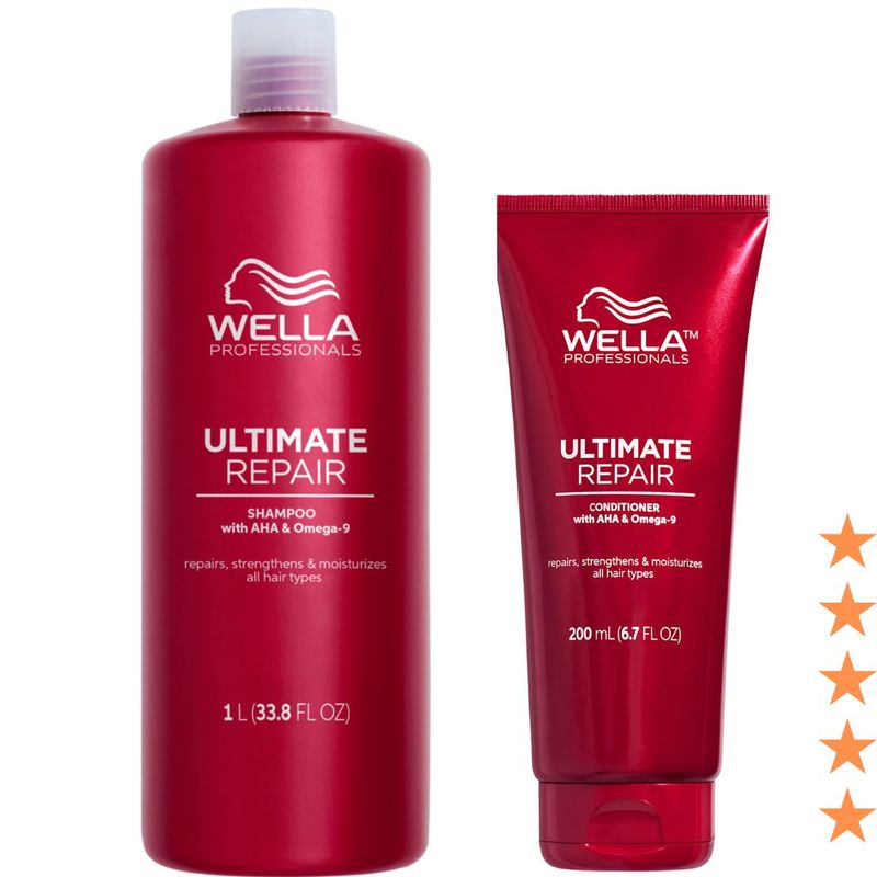 WELLA - DUO WELLA ULTIMATE REPAIR SHAMPOO 1L - ACONDICIONADOR 250ml