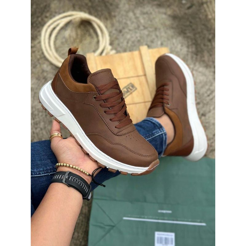 GENERICO - Tenis Hombre Casual Para Toda Ocasión Zapatos Caballero - Miel