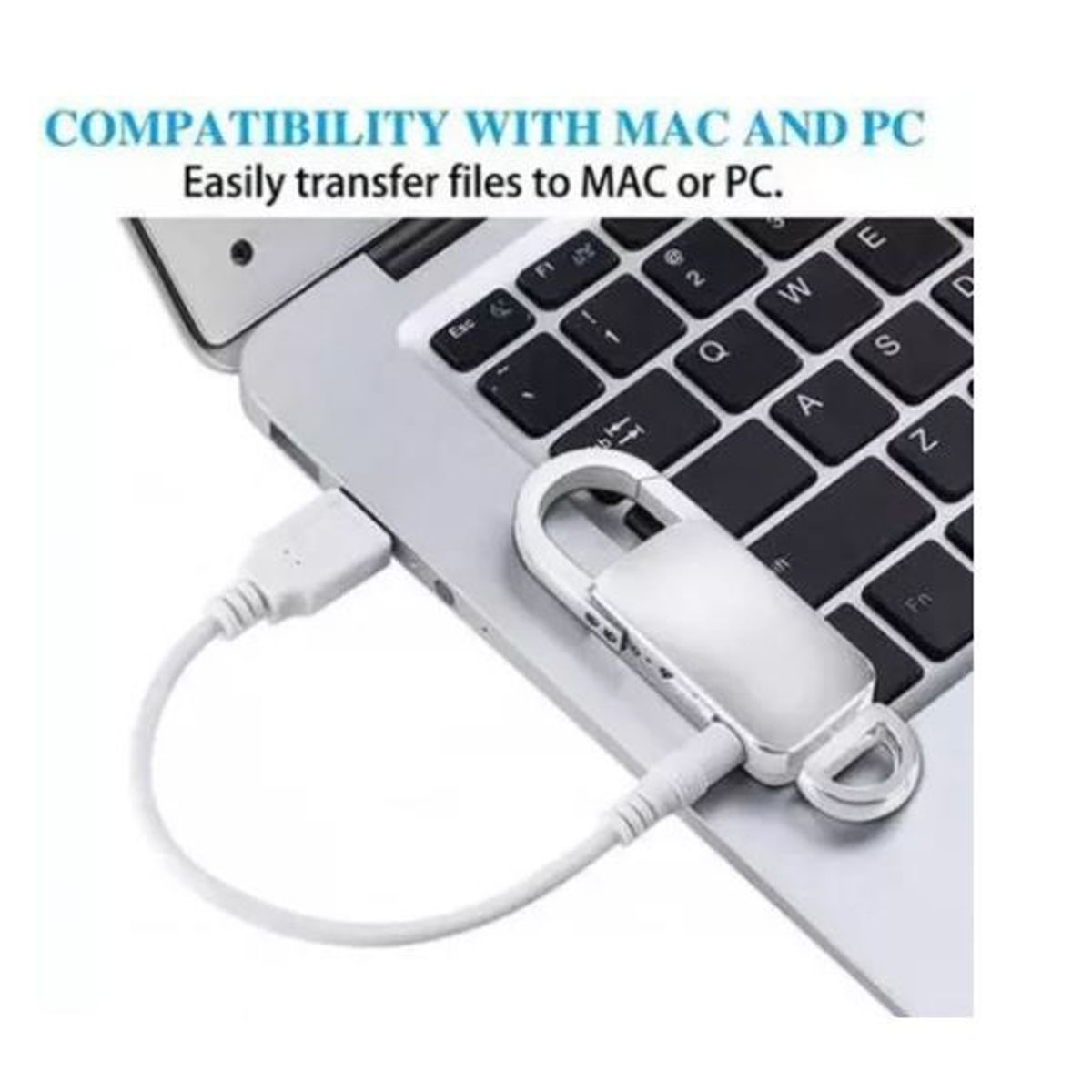 SHEN HUANG - Llavero Mini Grabadora De Voz Espía