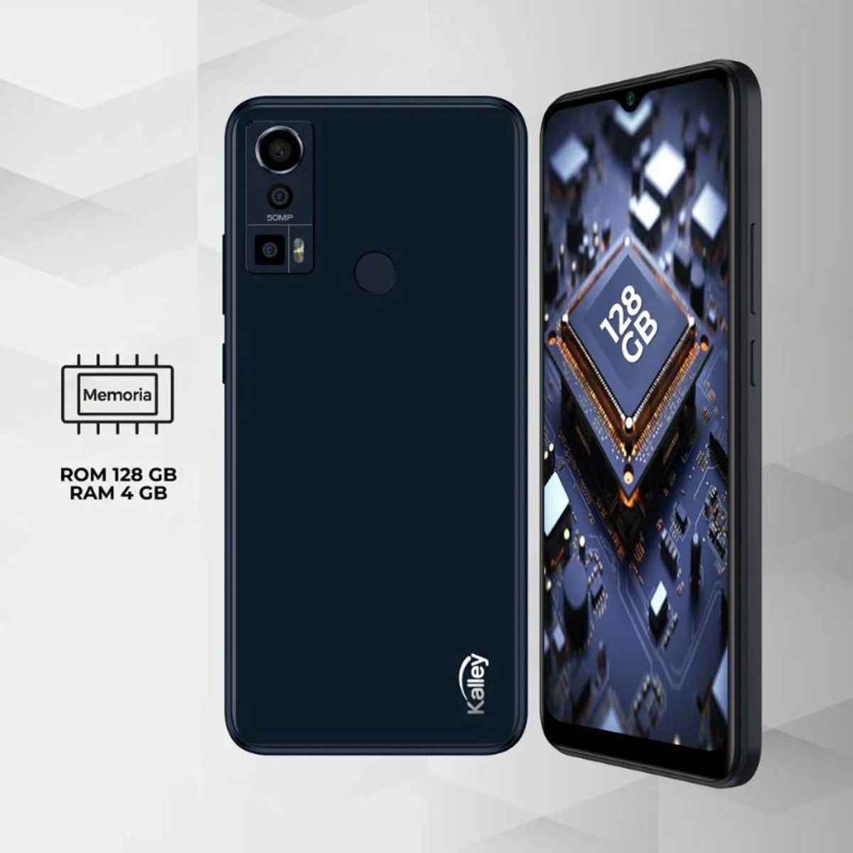 KALLEY - Celular kalley black g2 128 gb negro