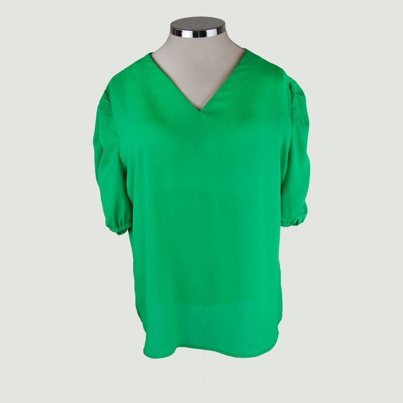 L Y H - Blusa Para Mujer Manga Corta Verde Marca L&H