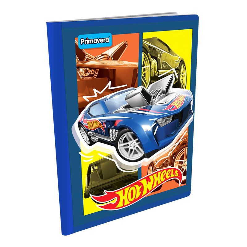 PRIMAVERA - Cuaderno Cosido Hot Wheels Cars Part 100 Hojas Ferrocarril