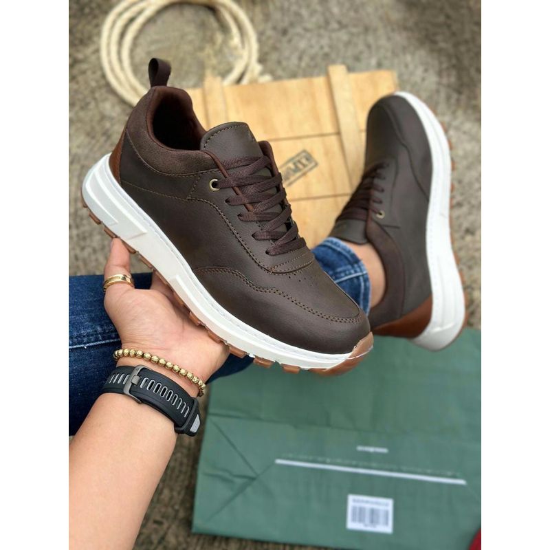 GENERICO - Tenis Caballero Casual Para Toda Ocasión Zapatos Hombre -Marron