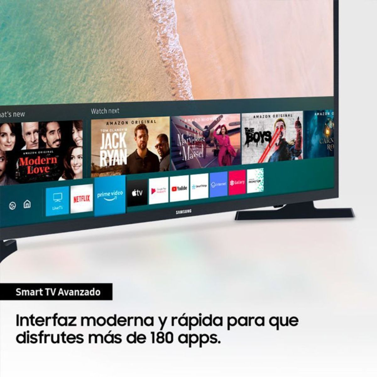 SAMSUNG - Tv samsung 32" pulgadas 81 cm 32t4300 hd led plano smart tv