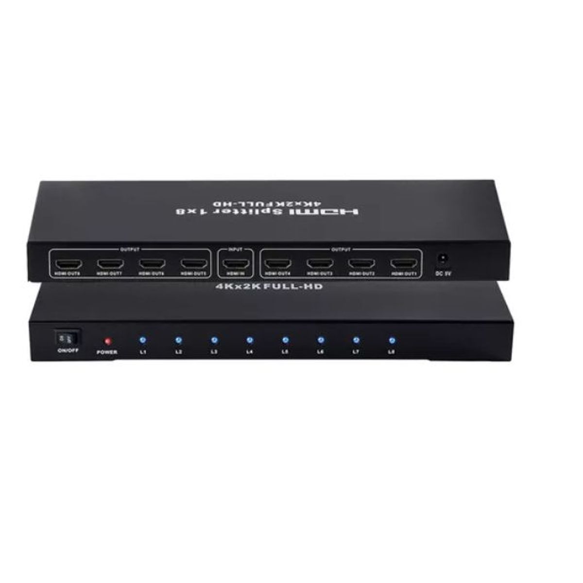 GENERICO - Multiplicador Splitter Hdmi, 1 Entrada X 8 Salidas, 1080 1x8