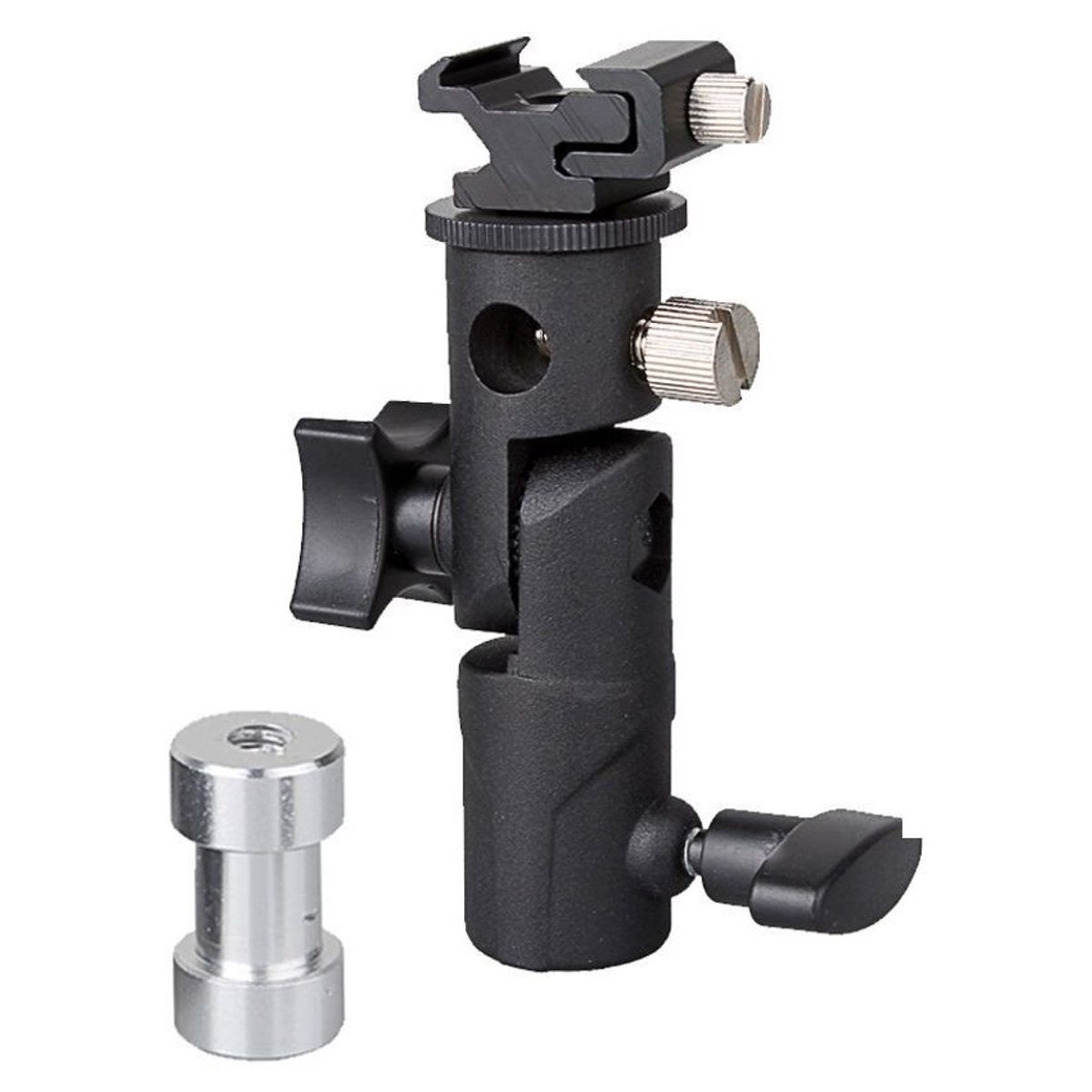 GENERICO - Soporte de zapata flash metálico para trípode de luz