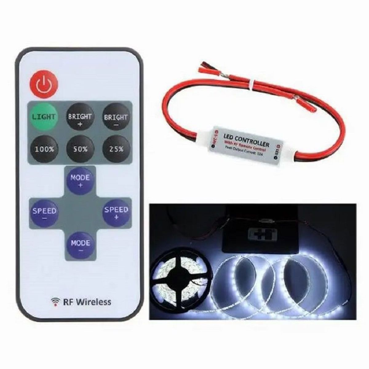 UNIVERSAL - DIMMER CONTROLADOR SECUENCIADOR LUCES LED CON CONTROL