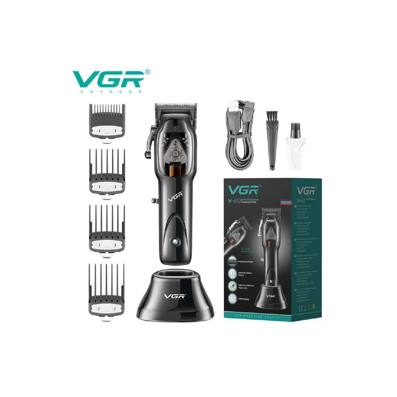 VGR - MAQUINA VGR 653 MOTOR MAGNÉTICO DE 9000RPM CON BASE DE CARGA