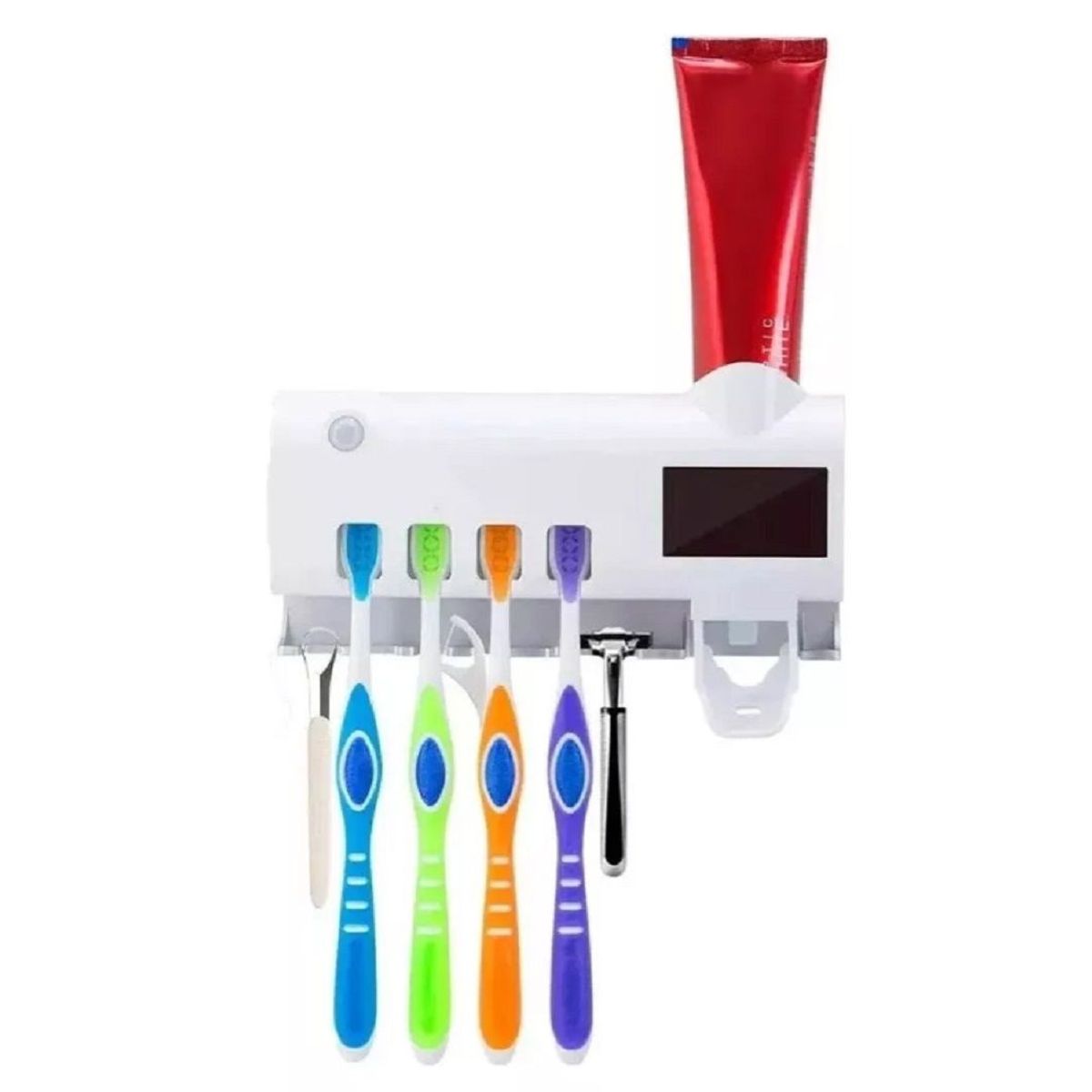 GENERICO - Porta Cepillos Dispensador De Pasta dental para baño