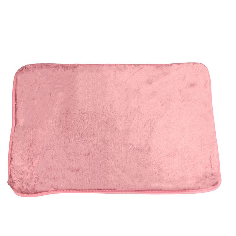 XIONG CHENG - Tapete Alfombra Antideslizante 58x38cm Terciopelo Rosado