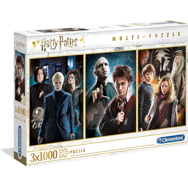 CLEMENTONI - Rompecabezas Clementoni Harry Potter X3 1000 Piezas 61884