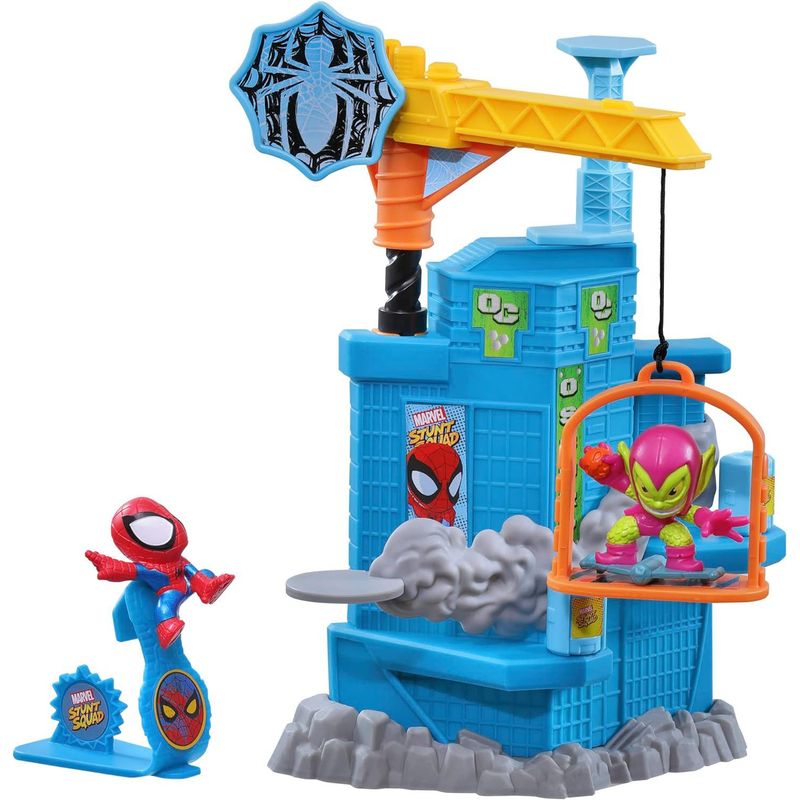 DISNEY - Marvel Stunt Squad Crane Smash Spider-Man vs Duende Verde