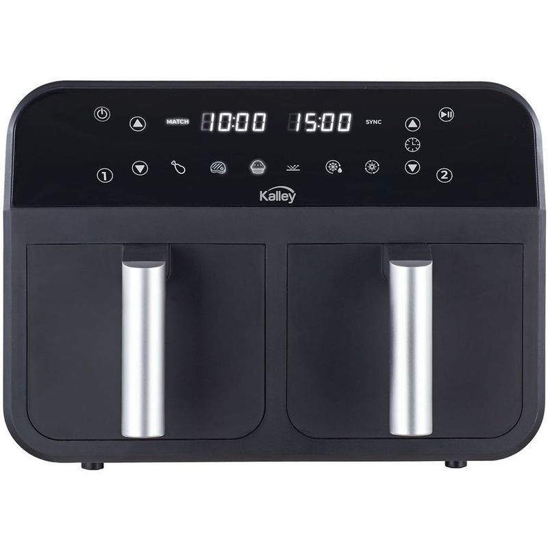 KALLEY - Freidora de aire kalley dual 7,6 litros k-mafd - negro