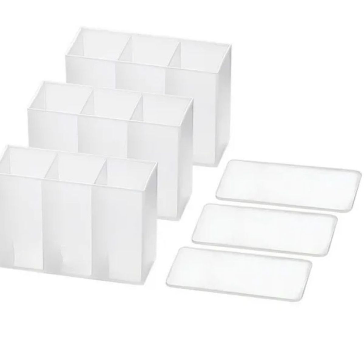 GENERICO - Caja Organizadora Adhesiva X3 Und Almacenamiento De Artículos