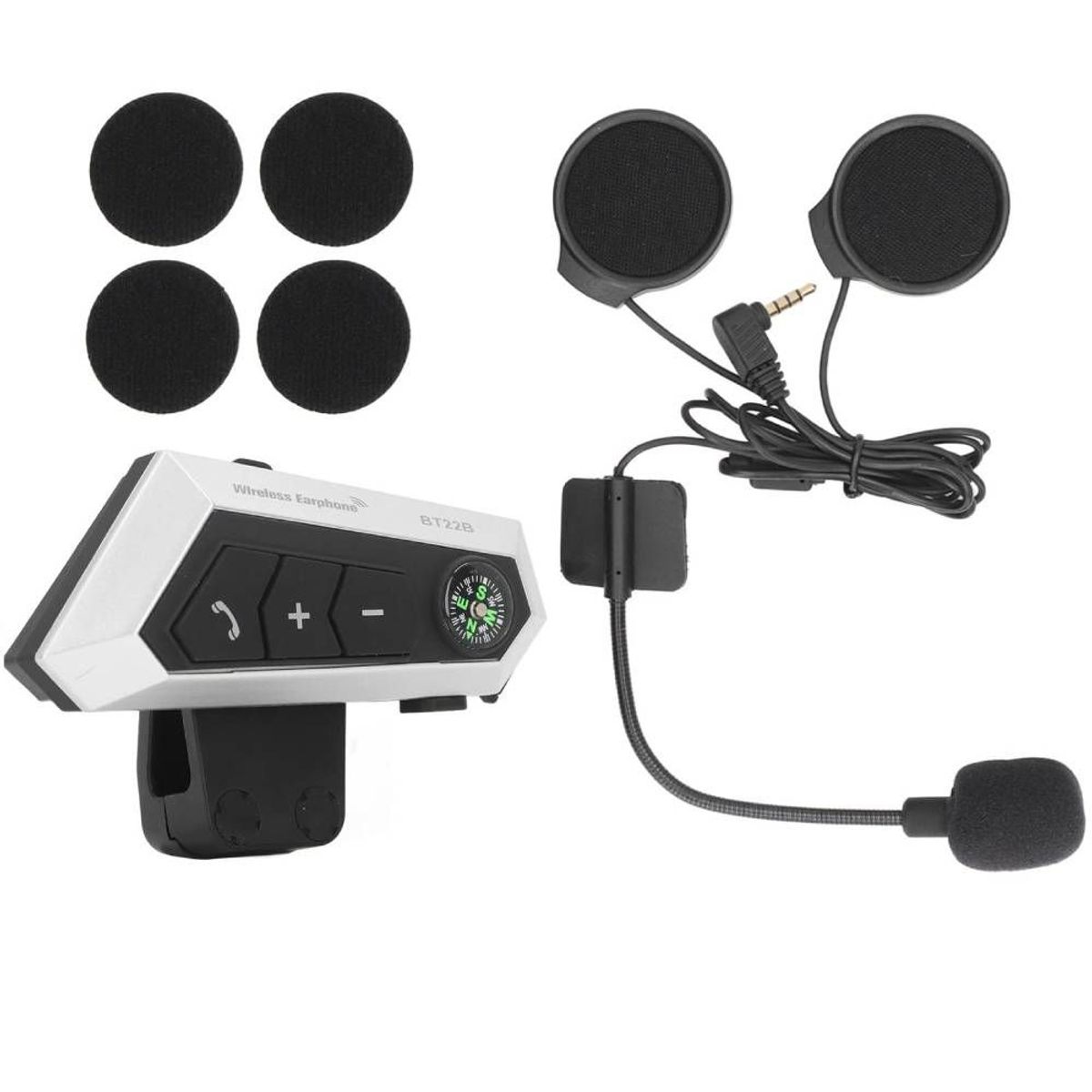 GENERAL - Auriculares Bluetooth Impermeable Para Cascos De Motos BT22B