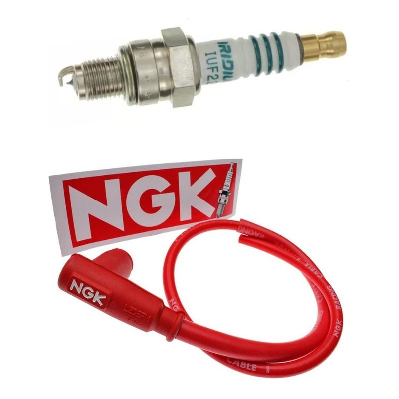 NGK - Ngk Cable Alta + Bujia Iridium Honda Eco Deluxe