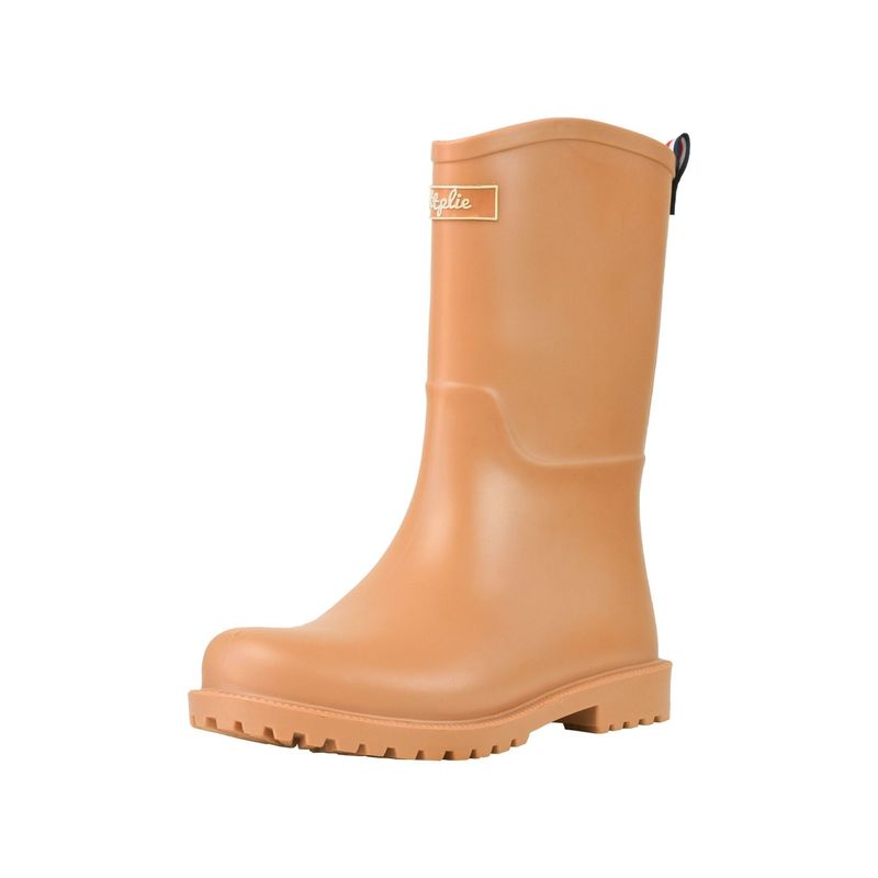 BOTTPLIE - Botas LLuvia Mediana Mujer Yorq - Camel Oscuro Matte