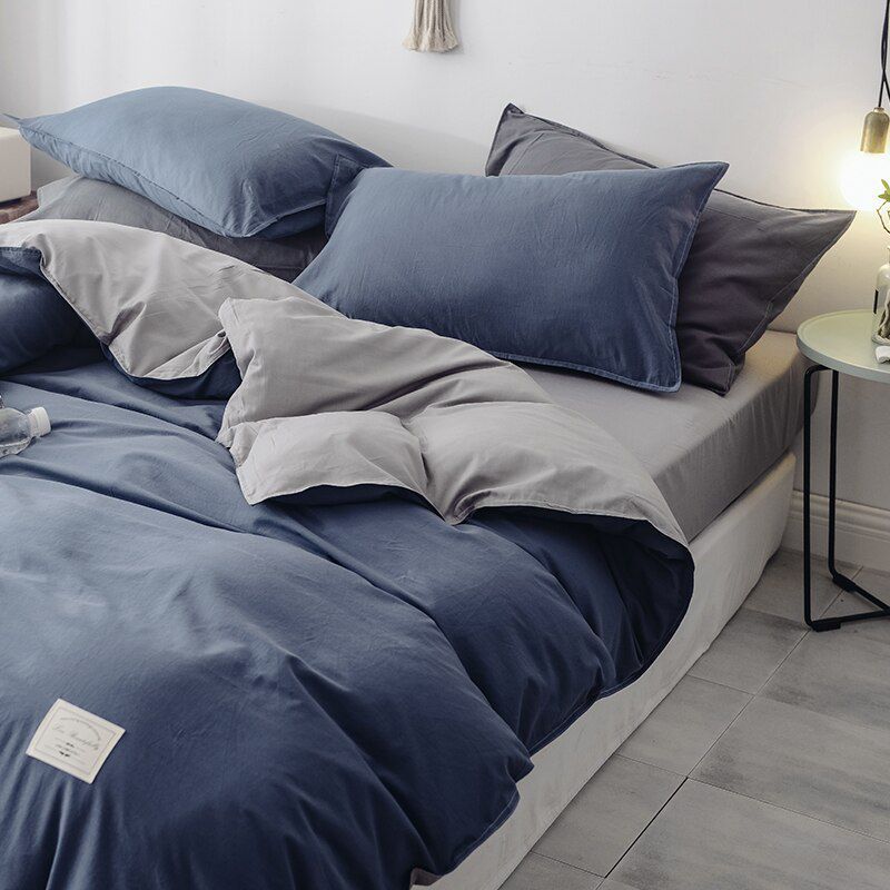 PLUMA HOME - Funda / Duvet Winter Gris-azul   - doble.