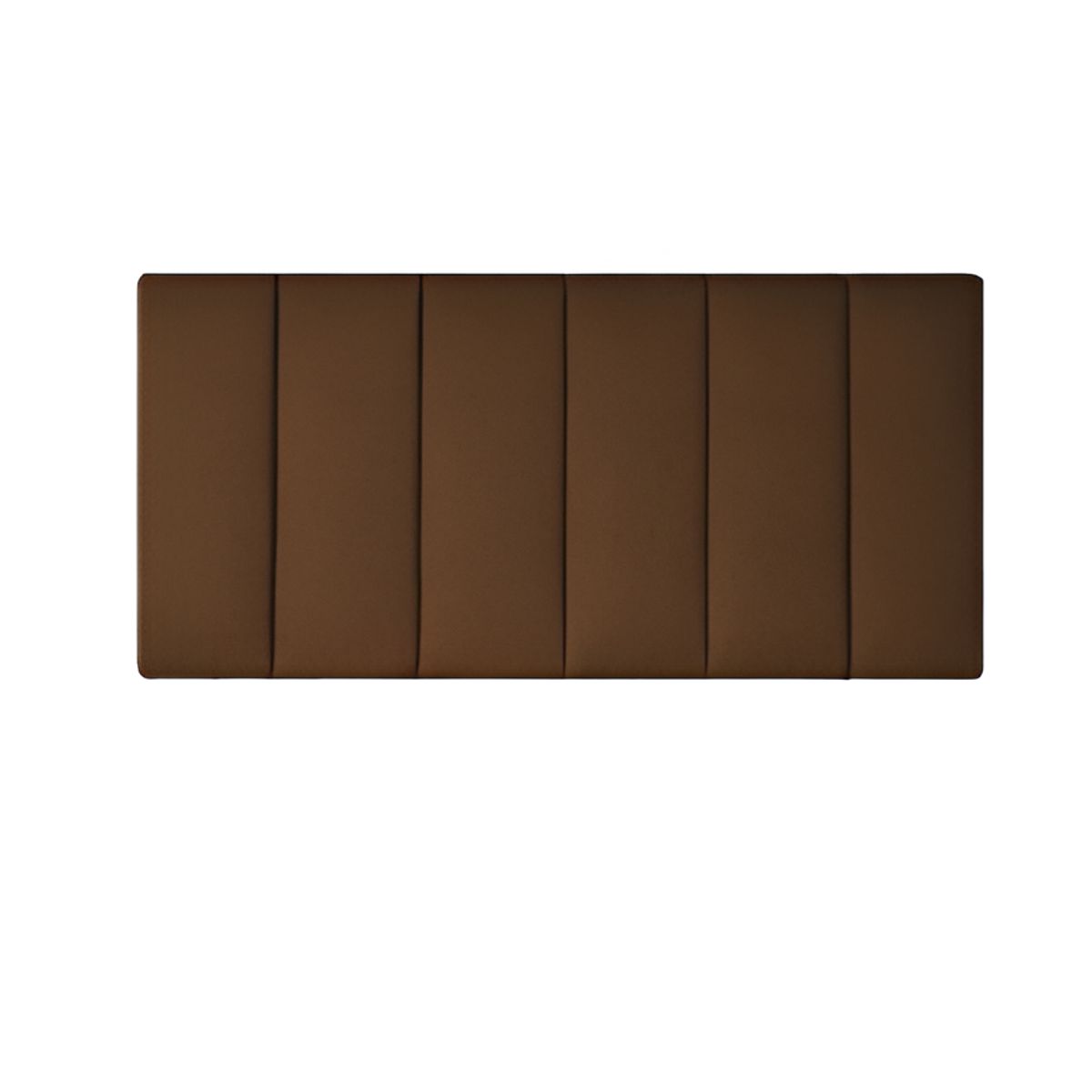 DISEÑOS RAMONA'S - Cabecero Sencillo 100x60 Paneles Verticales Chocolate Tela