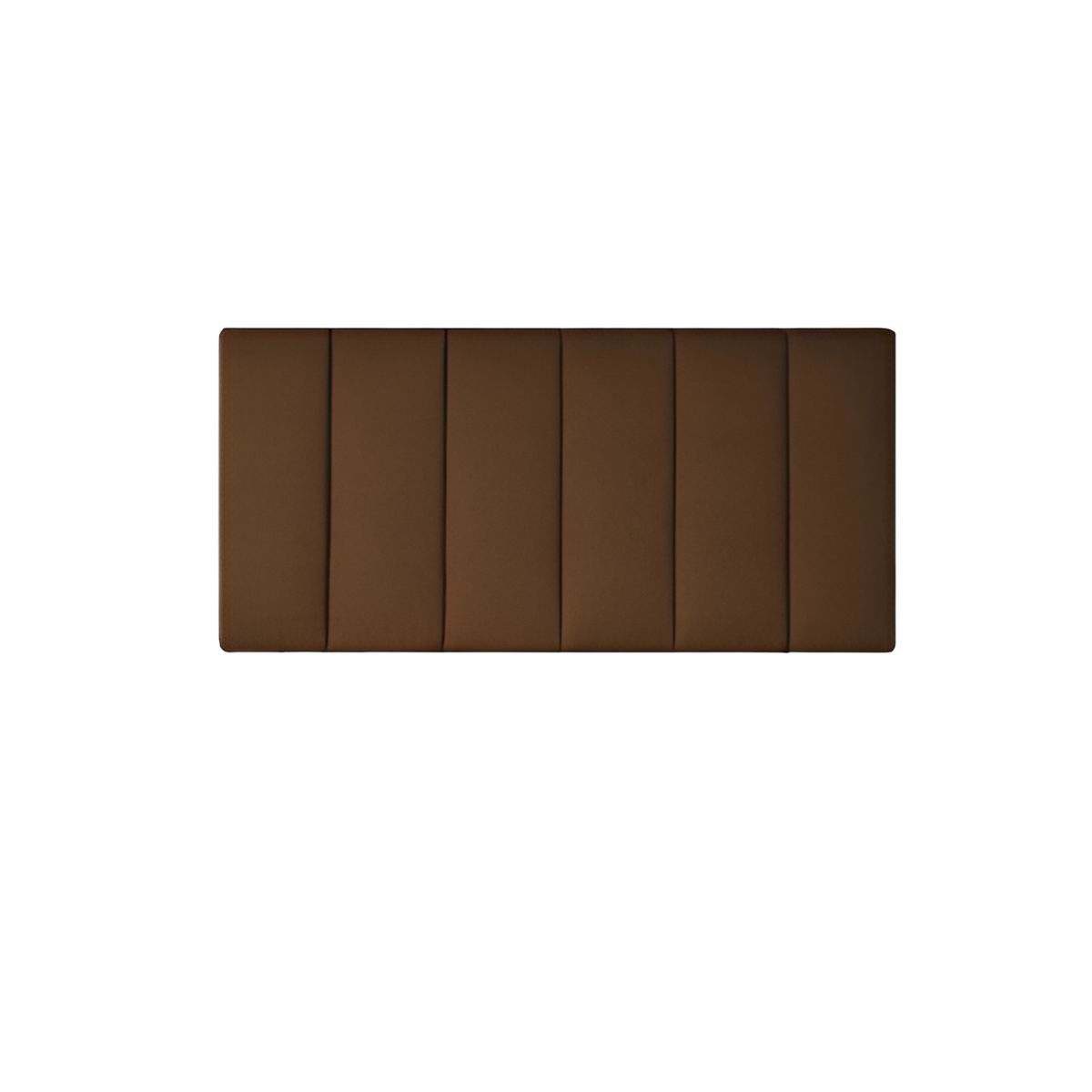 DISEÑOS RAMONA'S - Cabecero Sencillo 100x60 Paneles Verticales Chocolate Tela