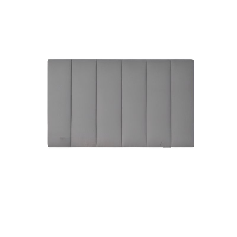 DISEÑOS RAMONA'S - Cabecero Semidoble 120x60 Paneles Verticales Gris Tela