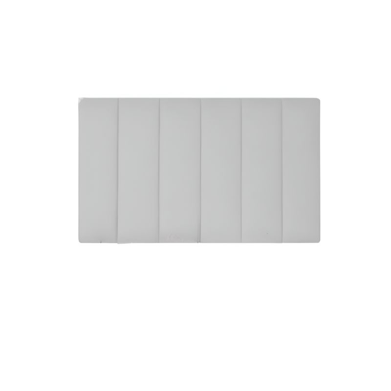 GENERICO - Cabecero Queen Módulos Verticales 160x60 Blanco Tela