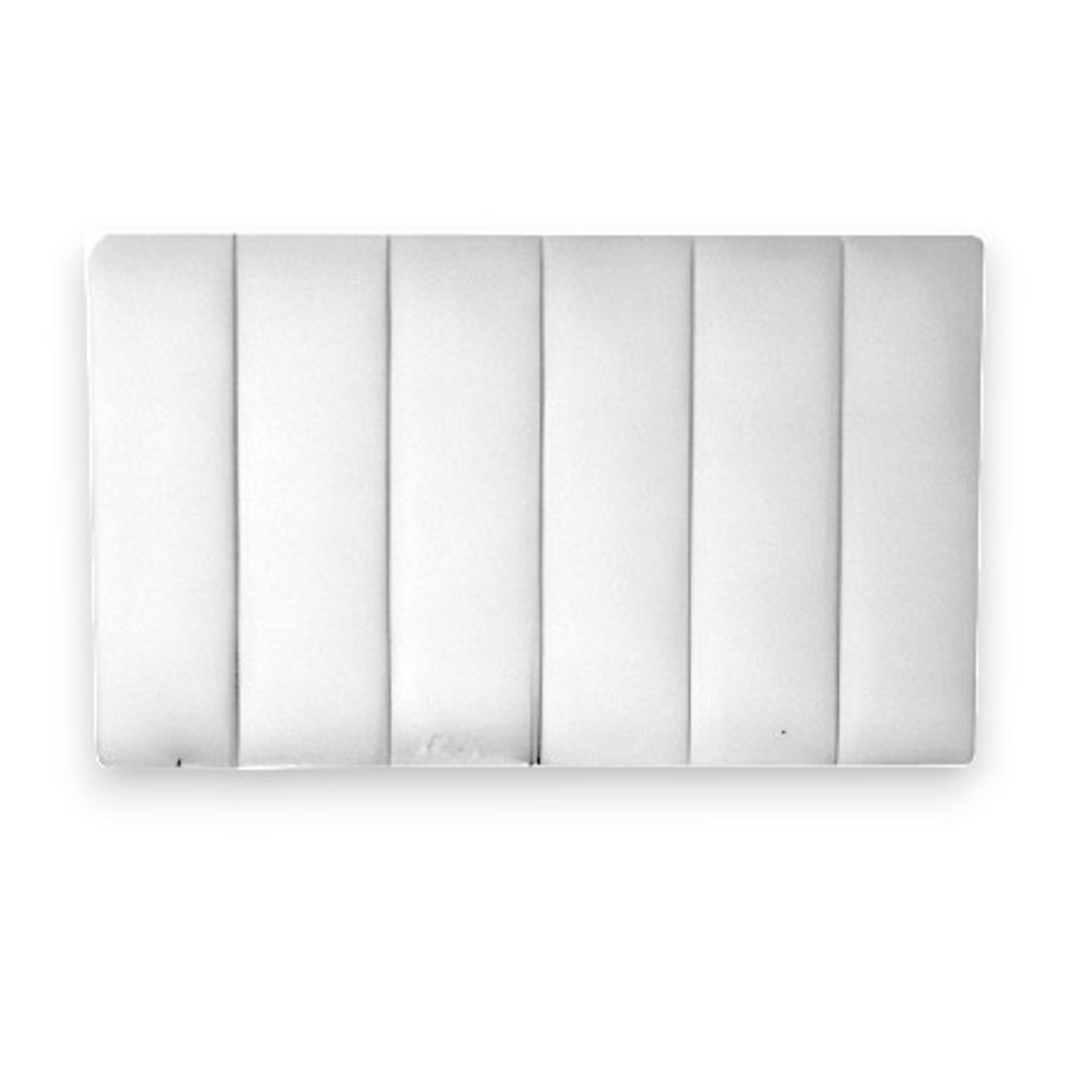 DISEÑOS RAMONA'S - Cabecero King 200x60 Paneles Verticales Blanco Tela
