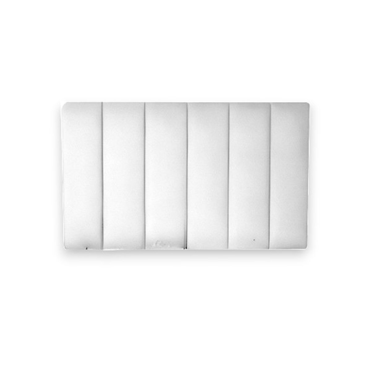 DISEÑOS RAMONA'S - Cabecero King 200x60 Paneles Verticales Blanco Tela